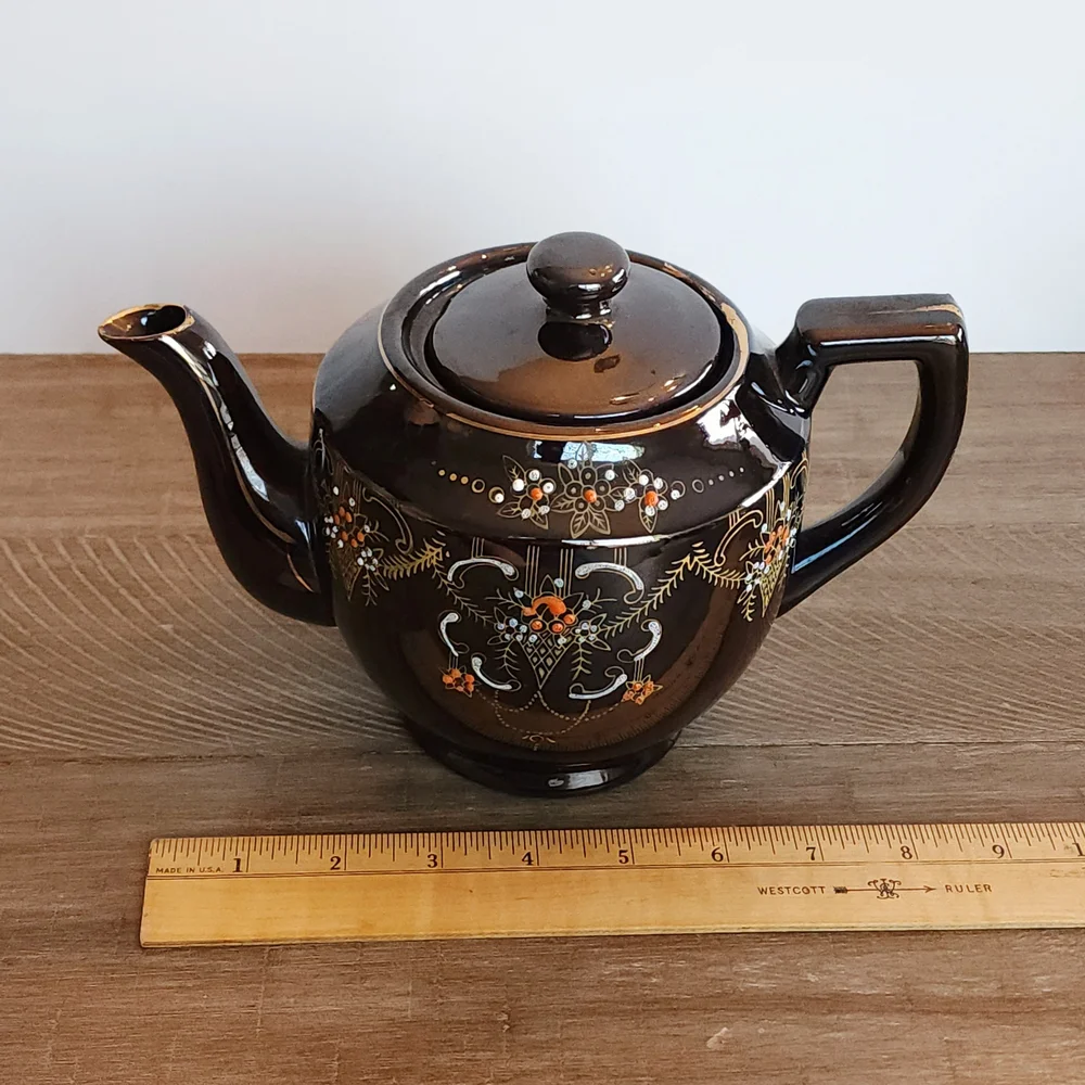 1940s‎ Vintage Japanese Moriage Teapot